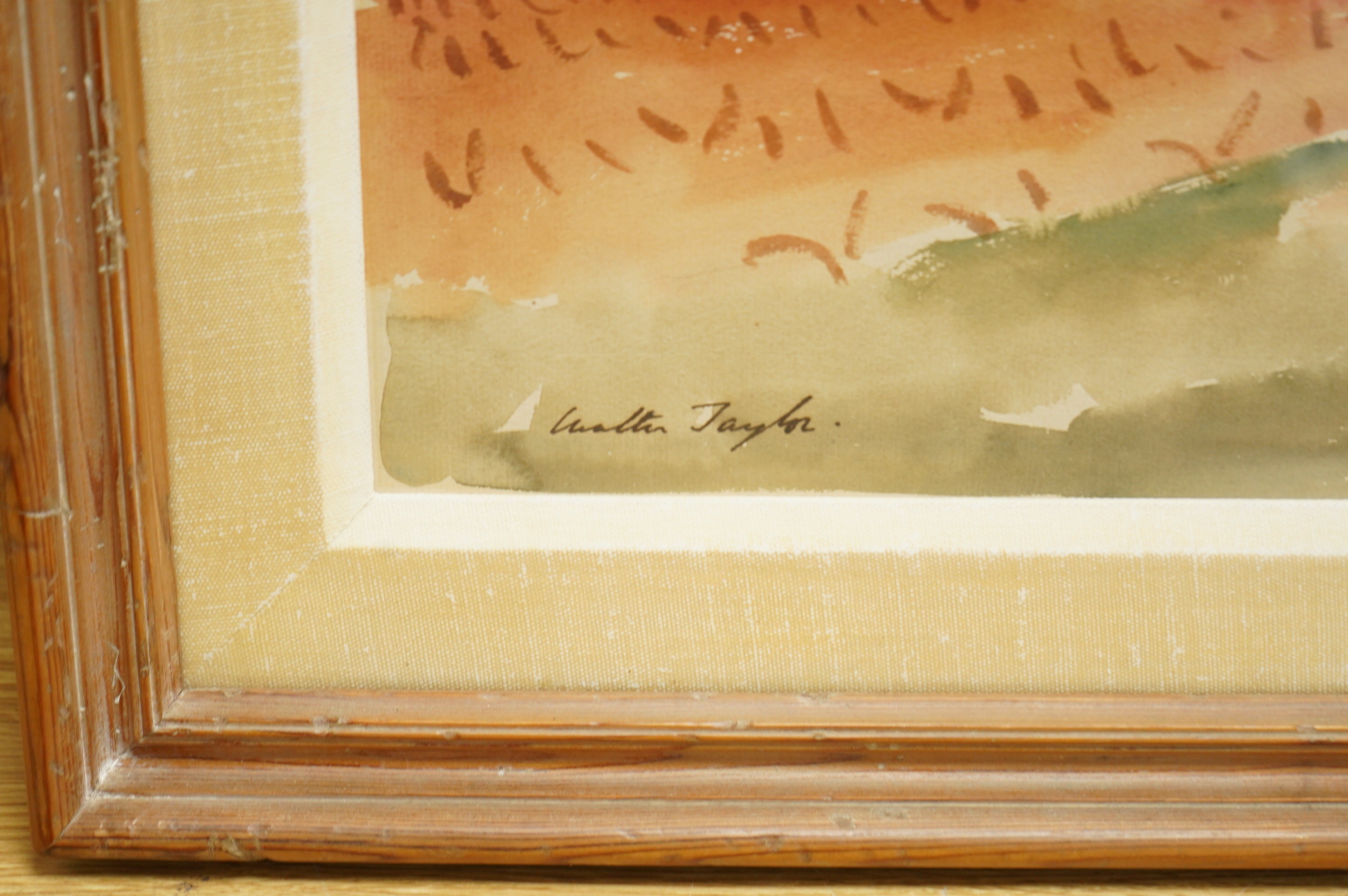 Walter Taylor (1860-1943), view in the south of France, signed, watercolour, 31 x 38cm